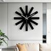 Stainless Steel Wall Clock Geometric Minimalist Wall Clock Creative Interesting Household Hanging Clocks Decoration Accessories