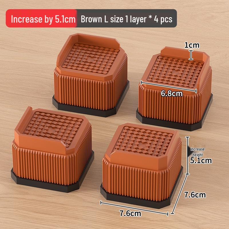 Universal Furniture Heightening Pads: Nail-Free, Stable, Moisture-Proof for Tables & Chairs
