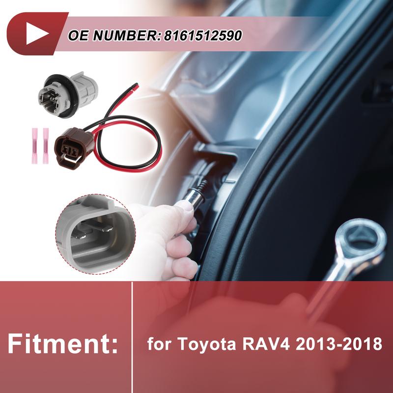 X Autohaux Width Indicator Lights Light Socket Wiring for Toyota RAV4 13-18 No.8161512590