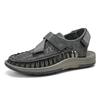 Fashion Sandals for Men Fashion Handmade Woven Sandals Summer Breathable Mesh Sandals Mens Casual Sports Sandal Non-Slip Beach Sandalias