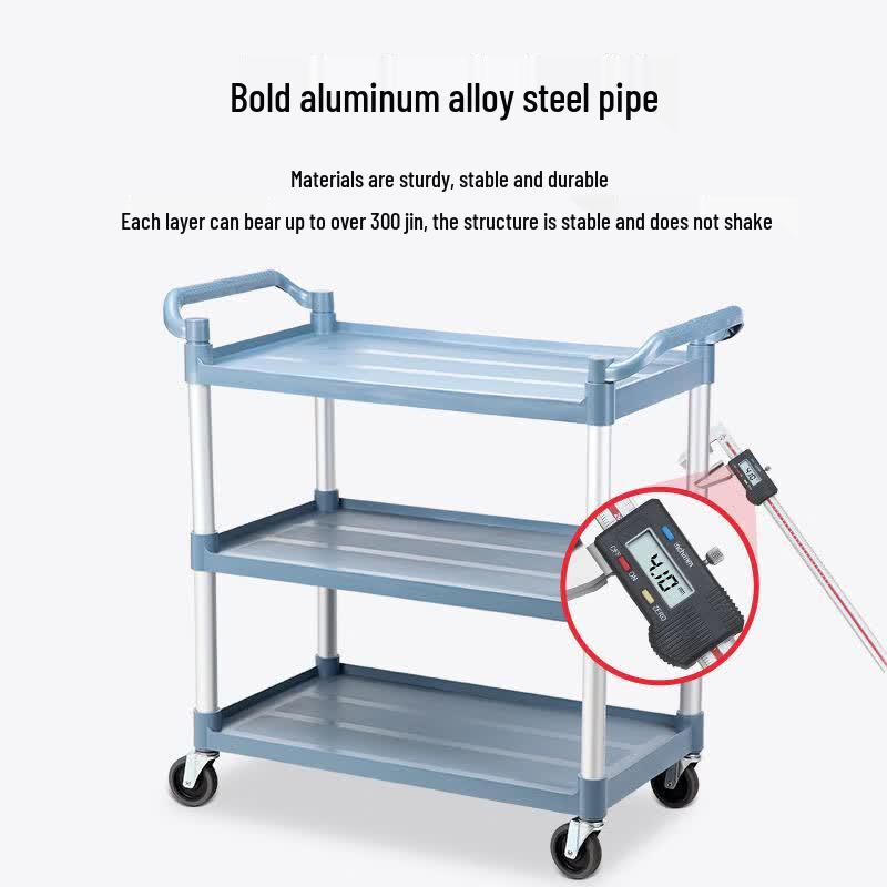 Commercial 3-Tier Restaurant Service Cart