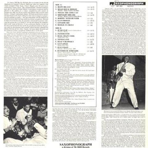 

LP Record BIG JAY MCNEELY - Road House Boogie BP505 Saxphonograph 1985 Sweden Blues