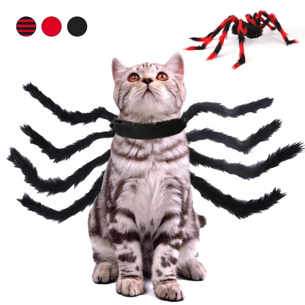Pet Halloween Christmas Chest and Back Creative Cat Dog Small Dog Spider Transformation Costume