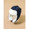 Daiso Solid Color Fur Night Hat Navy