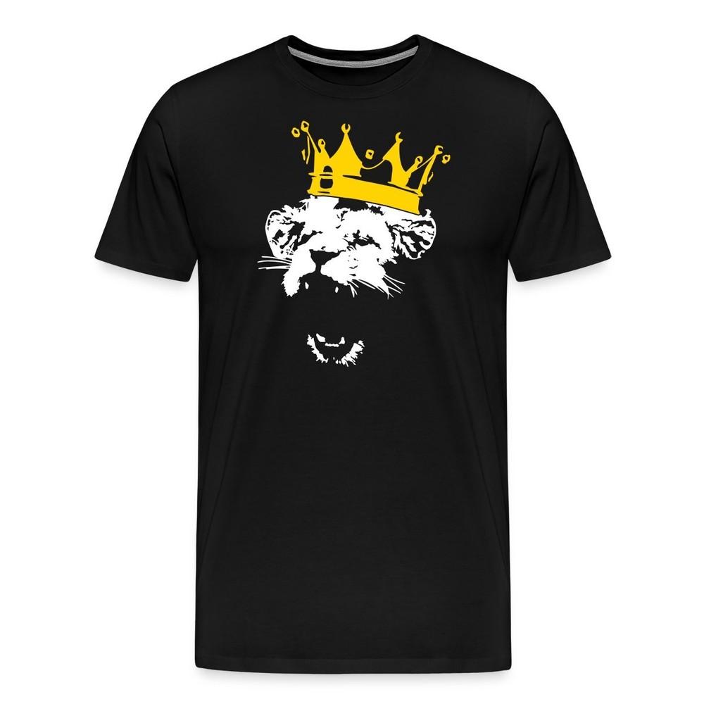 Lion with a crown Men s Premium T-Shirt Unisex T-Shirt L