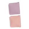 4 Colors Mini Lipstick Storage Bag Automatic Closure Portable PU Leather Pocket Cosmetic Makeup Bag for Earphone