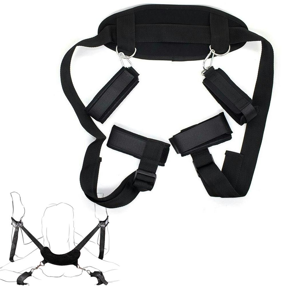 Sex Toys for Couples Self Bandage Restraints Belt  Sets Shoulder Sex Swing Leg Spreader Rope SM Slave Harness Adult Game