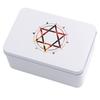 Scatola di metallo rettangolare per carte da gioco, contenitore per tarocchi, custodia per gioielli, gioco da poker, scatola vuota per carte da poker