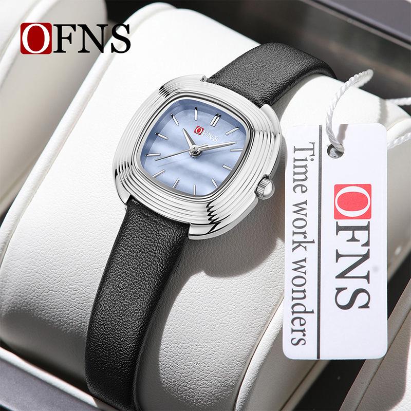 OFNS Women's Light Luxury Mother-of-Pearl Waterproof Quartz Watch - Lightweight and Stylish