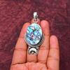 Abalone Shell Gemstone Pendant Gemstone : 925 Sterling Silver Handmade Jewelry Pendant