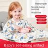 Waterproof Baby Feeding Bib Apron Smock, Full Coverage Mess-Free Bib with Table Cover for Kids 8M-5Y Boys Girls