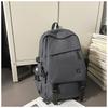 High value niche design backpack couple solid color simple lightweight large capacity backpack