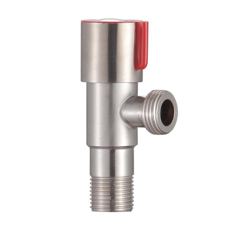 304 Stainless Steel Triangle Valve, One Inlet Two Outlet Water Heater Switch, Three-Way Toilet Stop Valve
