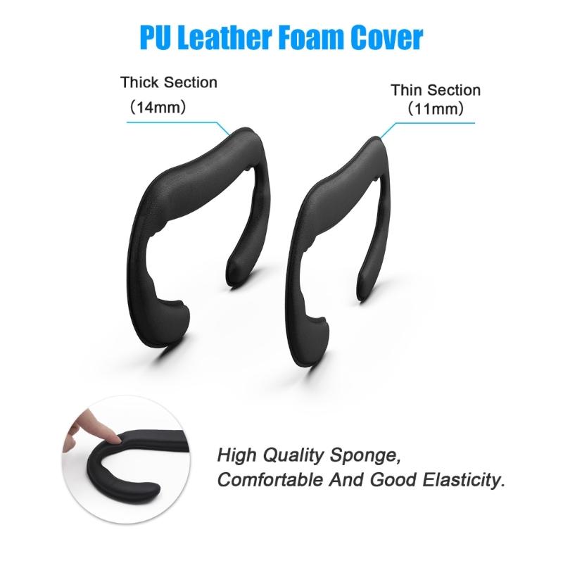 Quick Release VR Face Pad Kit Featuring Breathable PU Cover And Washable Sponge Padding