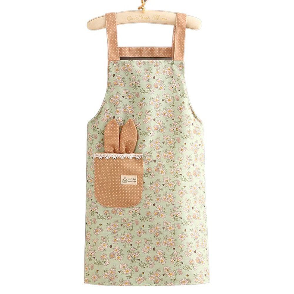 Print Kitchen Apron Waterproof Work Apron Household Barber Carpenter Florist Apron  Restaurant