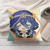 Layla Cute Genshin Impact Cushion Cover Silky Short Plush Invisible Zipper Dustproof Sofa Pillow Case For Home Decor