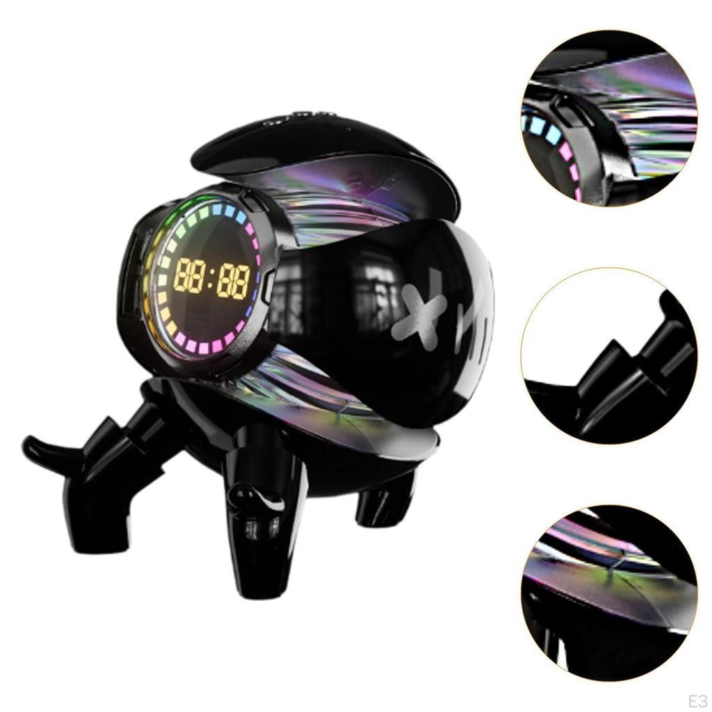 Inteligentny głośnik biurkowy z budzikiem Wielofunkcyjny 5,6x4,7x5,2 cala do salonu Akumulatorowy