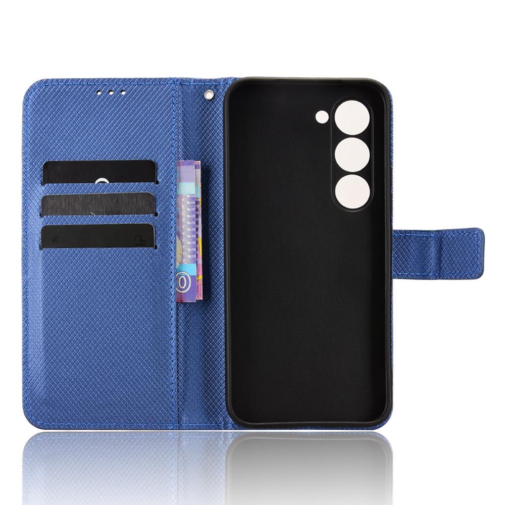 For TECNO Spark 40 Pro 4G Leather Wallet Case with Strap Diamond Texture Phone Cover