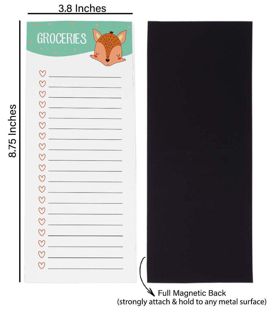 Inkdotpot Pack of 3 Magnetic Fridge To-Do List Notepads- Magnetic Memo Pads For Refrigerator-  (50 Sheets