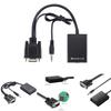 Vga To Hdmi Converter Cable Copper Core For Hdtv Monitor Pc Gaming Home Theater Setup