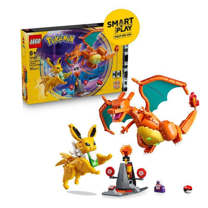 Joom Lego Pokémon 72167 - Set Di Costruzione Pokémon Smart Play™ - Dracaufeu E Voltali, Combattimento Definitivo - Set Tutto-In-Uno - Dai 8 Anni In Su