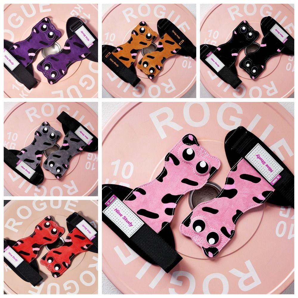 1 Paar Leder Katze Fitness Power Straps Rutschfestes Kreuzheben Power Straps Gewichtheben