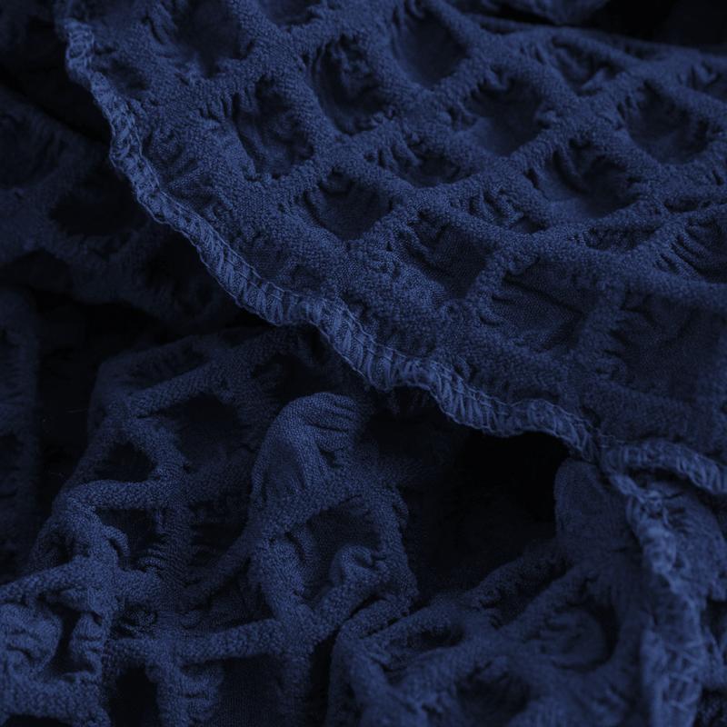 Plaid Seersucker Sofabezug Stretch Sofa Europäische Schonbezüge Sesselbezug Ecksofa Couchbezug 1/2/3/4 Sitz für Wohnzimmer