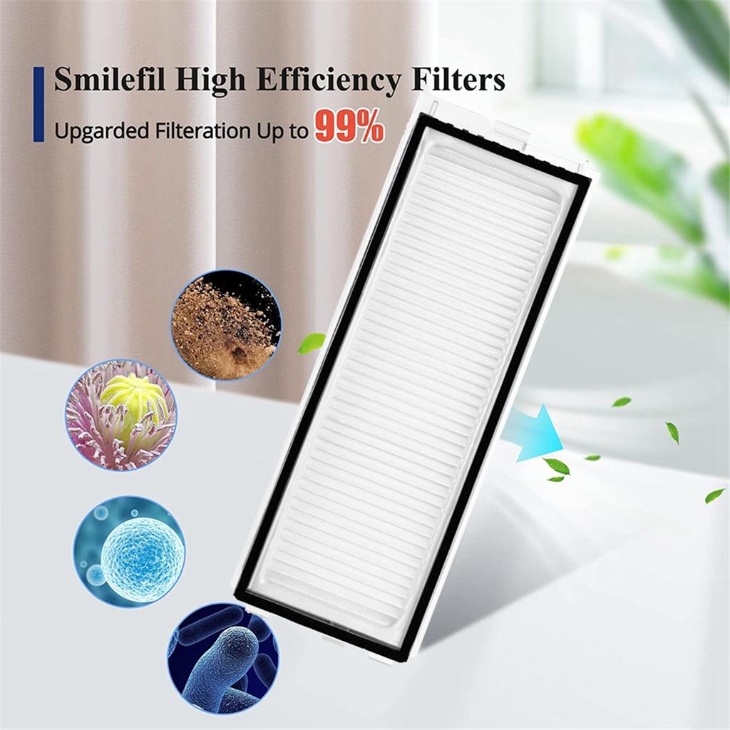 10PCS Waschbar Filter für Roborock Q Revo MaxV / Roborock P10 Pro Roboter Staubsauger Ersatz Teile Hepa-Filter