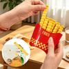 1 Set Cute Fries Shaped Food Bag Clips Airtight Seal Reusable For Kitchen Snack Fresh Preservation