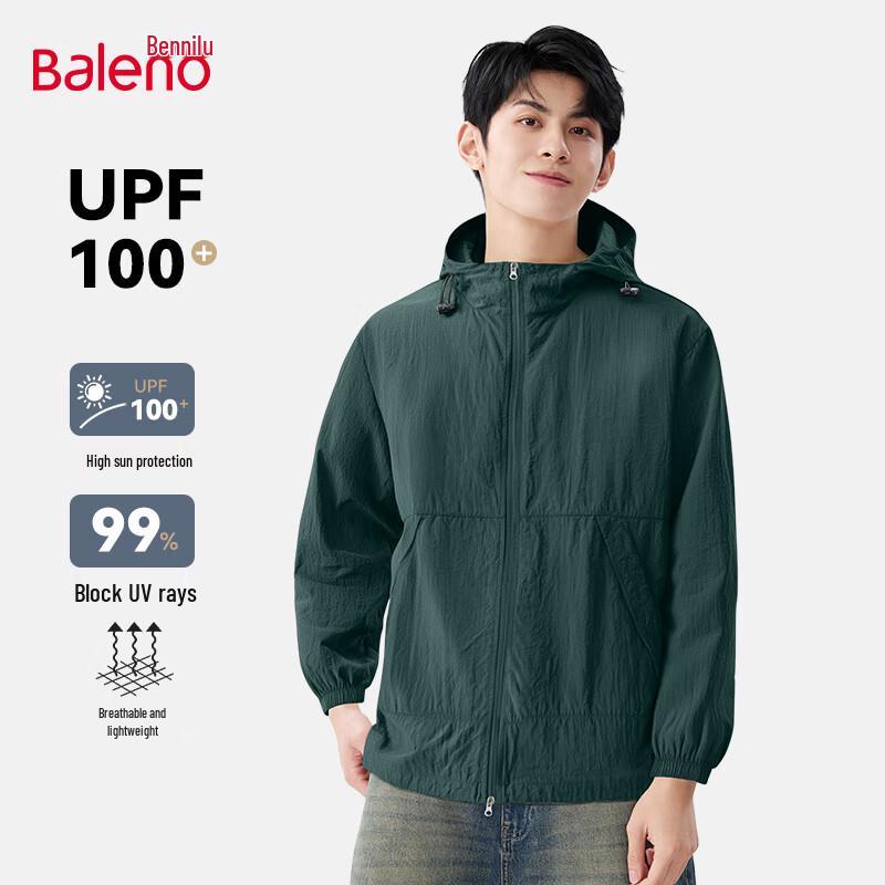 Baleno Men s Hooded UPF100+ Sun Protection Jacket 2XL