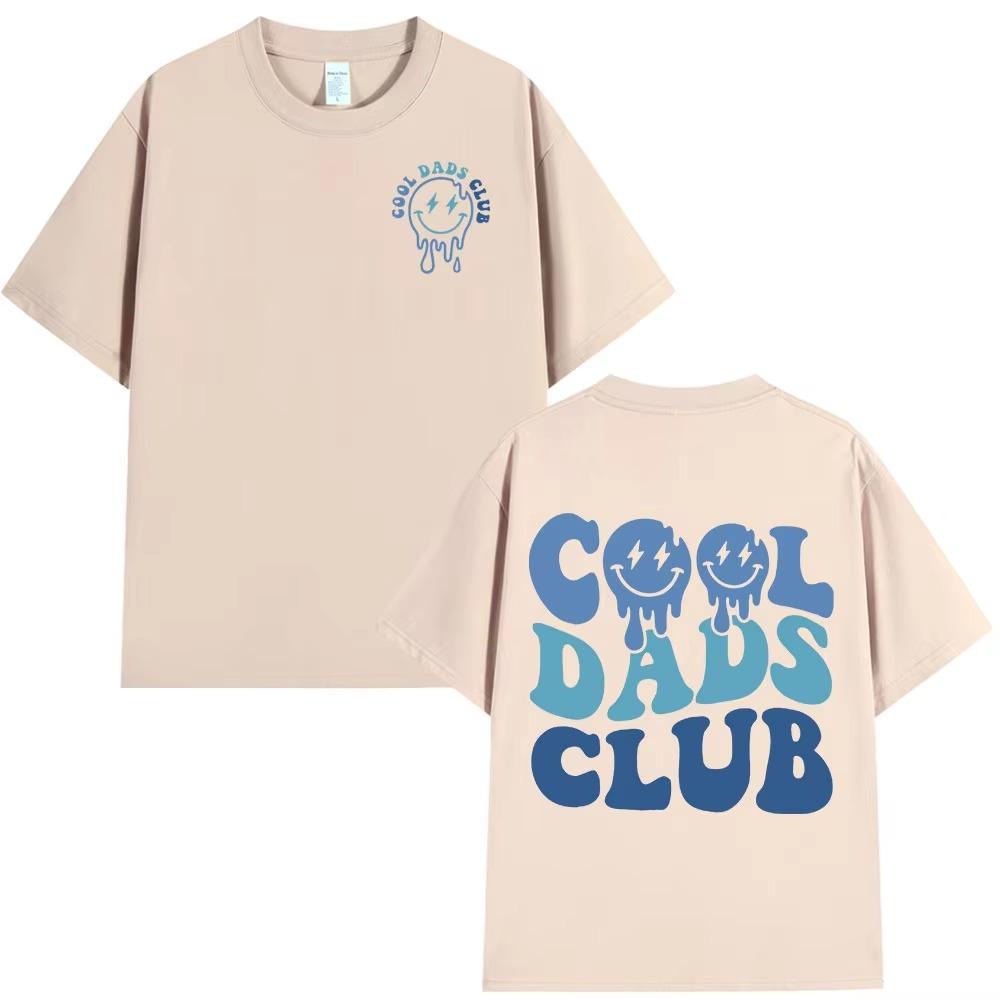 Cool Dad Club T-shirt Men Clothing Dads Birthday Short Sleeve T-shirts Grandfather Husband Fathers  T-shirt Top Streetwear