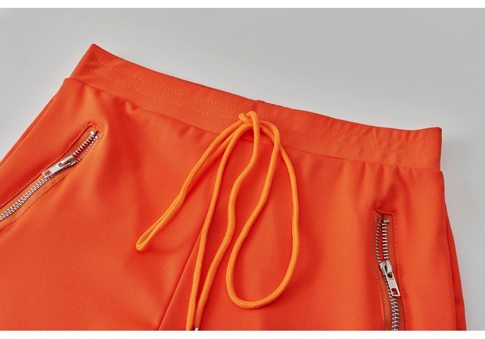 2025 Fall/Winter Women's Casual Solid Color Sportswear: Zipper Pocket Two-Piece Set