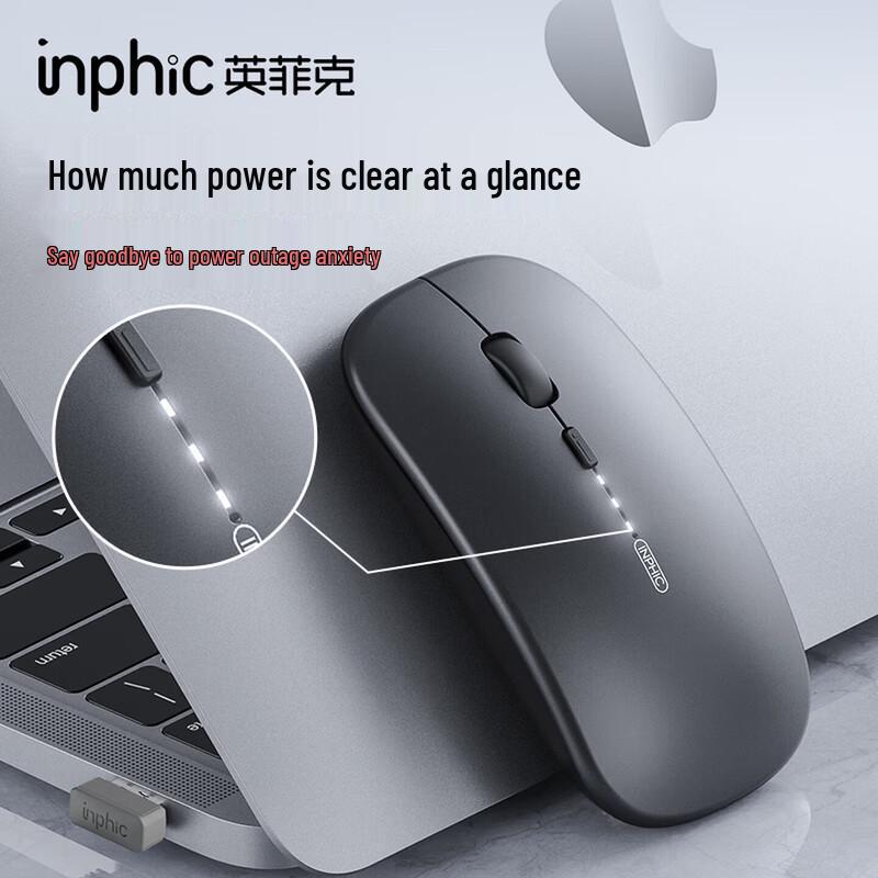 Inphic M1 PRO Wireless Tri-Mode Rechargeable Mouse