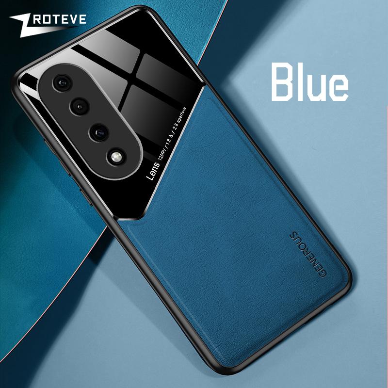 

Чехол Honor90 из искусственной кожи, автомобильный магнитный жесткий чехол для ПК для Huawei Honor 90 50 70 Pro Plus Honor50 Lite Honor70, чехлы для телефонов Honor 90 синий