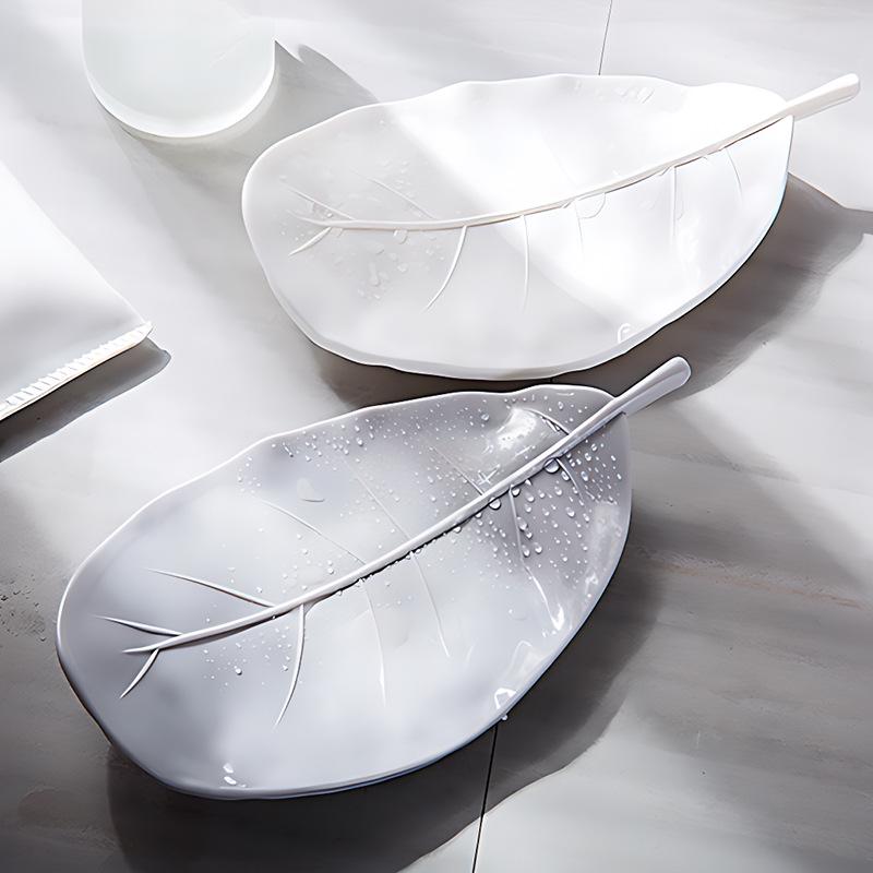 Leaf Design Soap Holder - No-Drill Bathroom Storage Rack