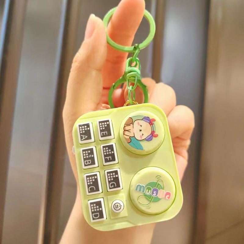 

Funny Mini Rhythm Instrument Turntable Pendant Toy Decompression Animal Dj Toys Gift зелёный