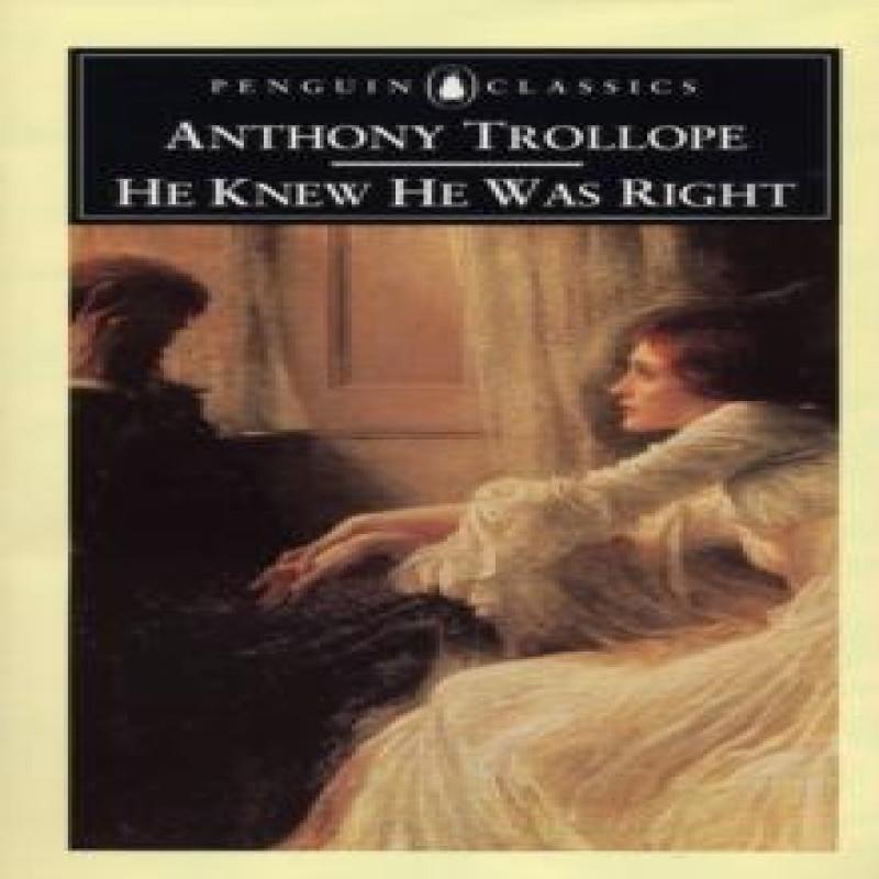 He Knew He Was Right by Anthony Trollope Paperback Book 9780140433913