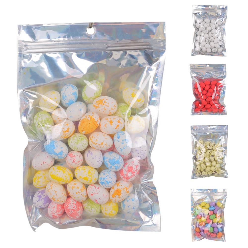 50 Pcs Easter Eggs, Reusable Easter Eggs, Colorful Mini Easter Eggs, DIY Easter Ornaments, Foam Easter Eggs For Wedding, Party Decor, Photography, Bas