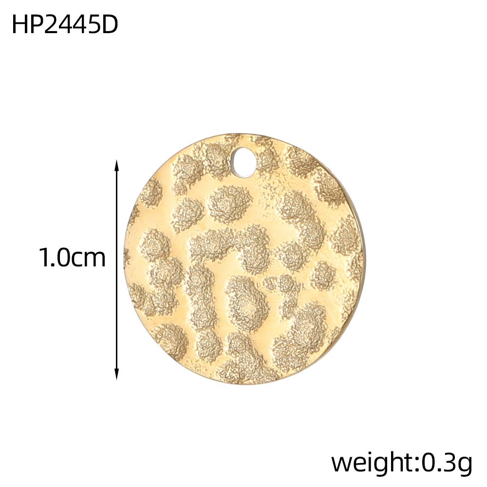 

CARLIDANA Trendy Geometric Jewelry Charms Pendant Diy Making Stainless Steel Heart Round Square Pendant Necklace Accessories
