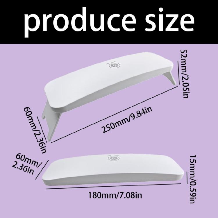 Modern 12W 8 LED UV Nail Curing Light With Adjustable Timers And Sleek Plastic Design Nail Curing Machine