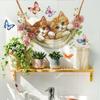 Self Adhesive Cat Hammock Decorative Wallpaper Waterproof Peel and Stick Removable Wall Sticker for Home Decor