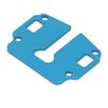 RC Gearbox Mounting Cover Plate Aluminum Alloy Gear Case Support for Tamiya WR02 GF 01 RC Car Blue