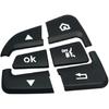 Black Car Steering Wheel Button Switch Trim Cover Sticker Compatible with Mercedes Benz C GLC V Class W205 X253 W447