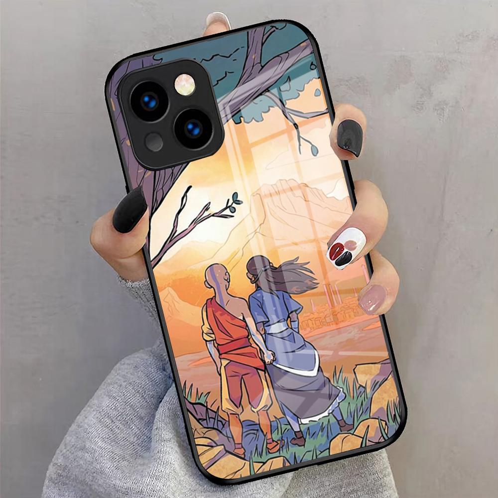 Anime The Last Airbender Phone Case For IPhone 17 Pro Max 16 15 14 Pro Max 13 11 X Xs Xr 8 7Plus Glass Cover