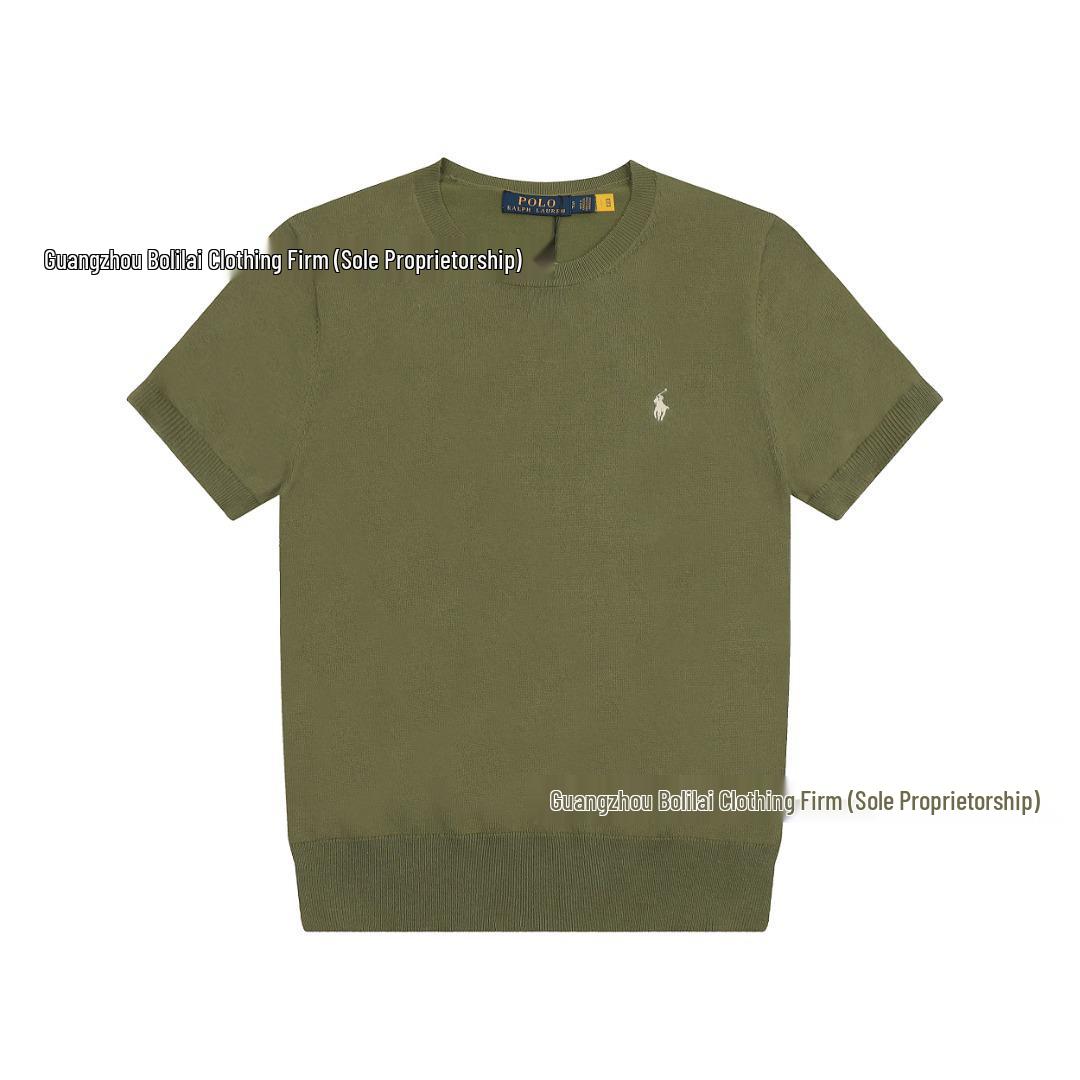 

Трикотажна футболка з круглим вирізом Ralph Lauren з логотипом поні Medium армія зелений колір