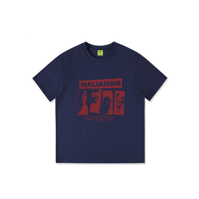 Fat Mm Cotton Rock Team Short-sleeved T-shirt Women's Summer Loose Large Size Design Sense Niche American Trendy T-shirt