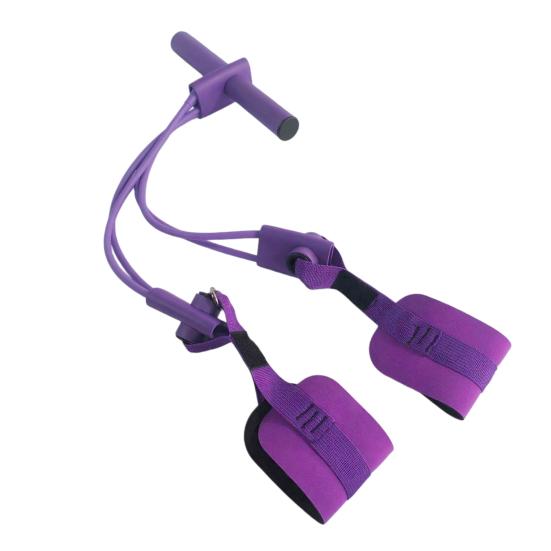 4/8-Tube Pedal Ankle Puller Resistance Band with Handle Elastic Yoga Sit-up Pull Rope Men Women Pedal Tensioner Exerciser Workout Equipment