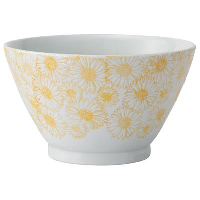 Hasamiyaki Bowl Plate Capacity Approximately 800ml Daisy Yellow Microwave Safe Dishwasher Safe 25313