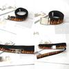 Fashionable Flame Pattern Metal Buckle Decoration Woven Canvas Belt For Men And Women Casual Style