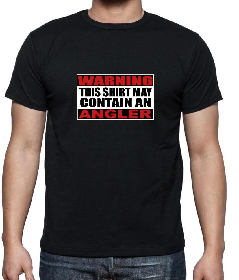 MAY CONTAIN AN ANGLER - FUNNY FISHING SLOGAN Mens T-Shirt GIFT IDEA 3XL